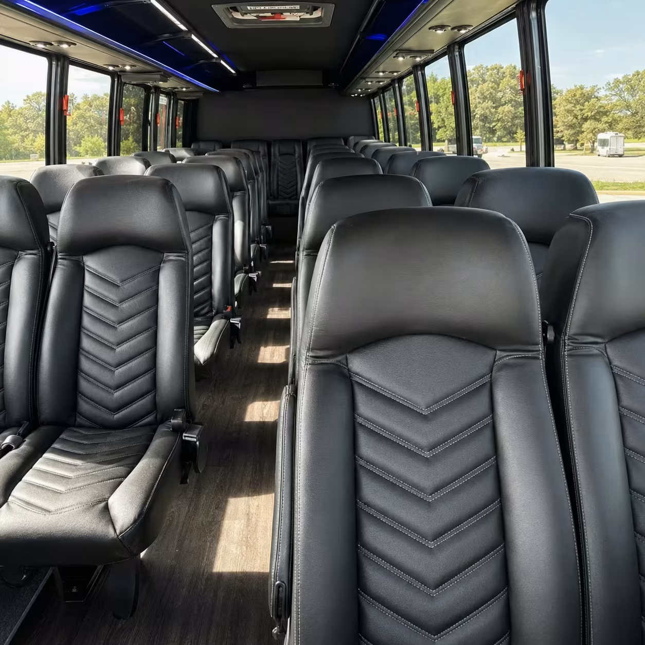 30 passenger minibus inside
