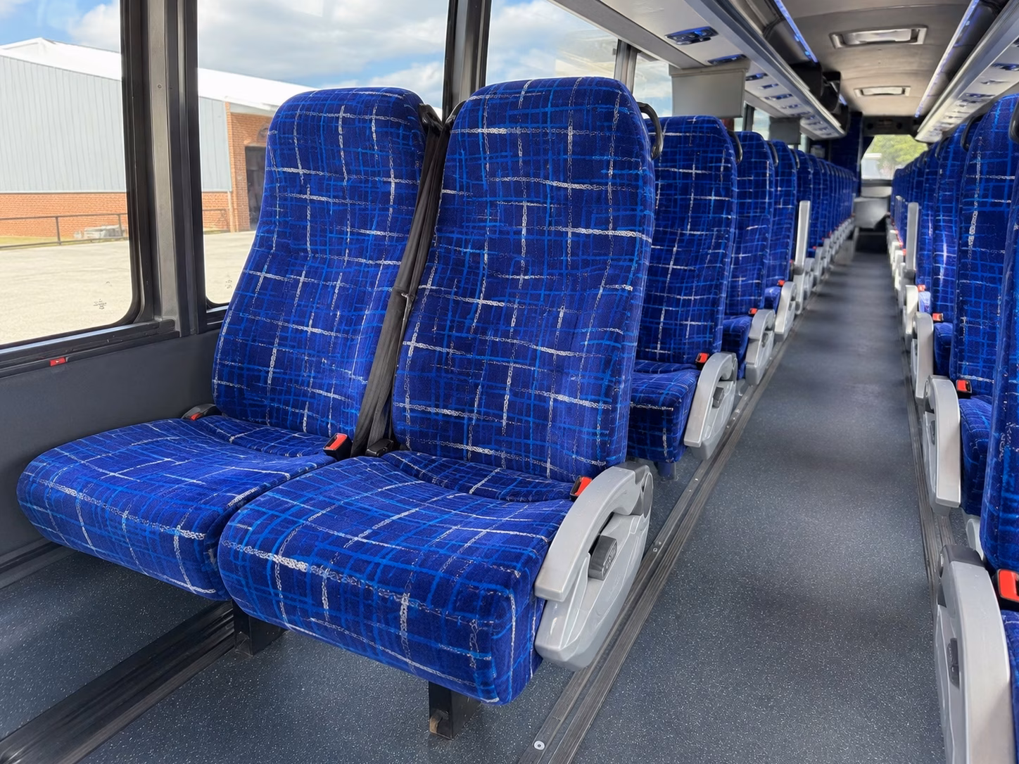 56 passenger charter bus interior