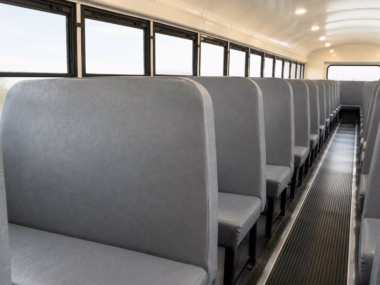 school bus inside