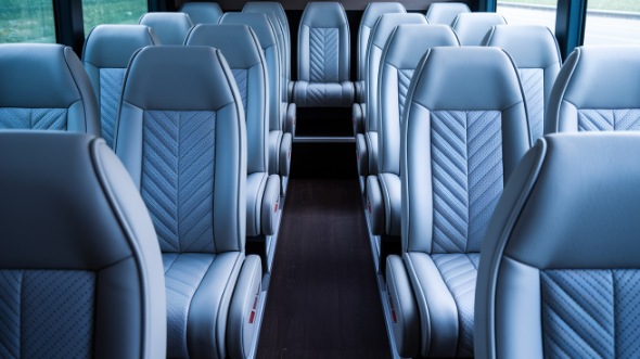 plymouth 28 passenger minibus interior