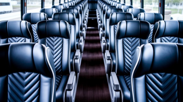 plymouth 54 passenger charter bus inside