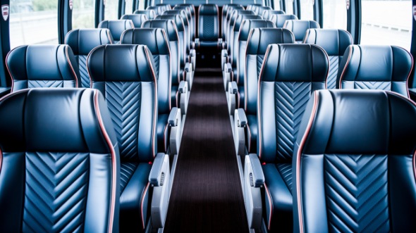plymouth 55 passenger charter bus rental