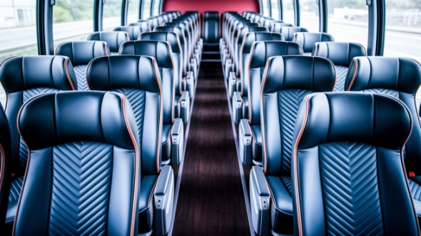 plymouth 56 passenger charter bus inside