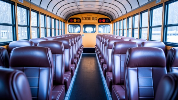 school bus rental interior apple valley